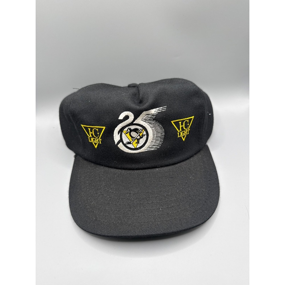 Vintage 1992 Pittsburgh Penguins 25th Anniversary IC Light Snapback Hat NHL